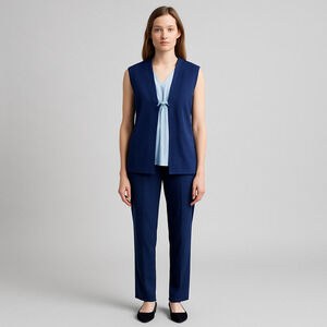 5/$25 Open Vest Smock Long, Size Medium Large